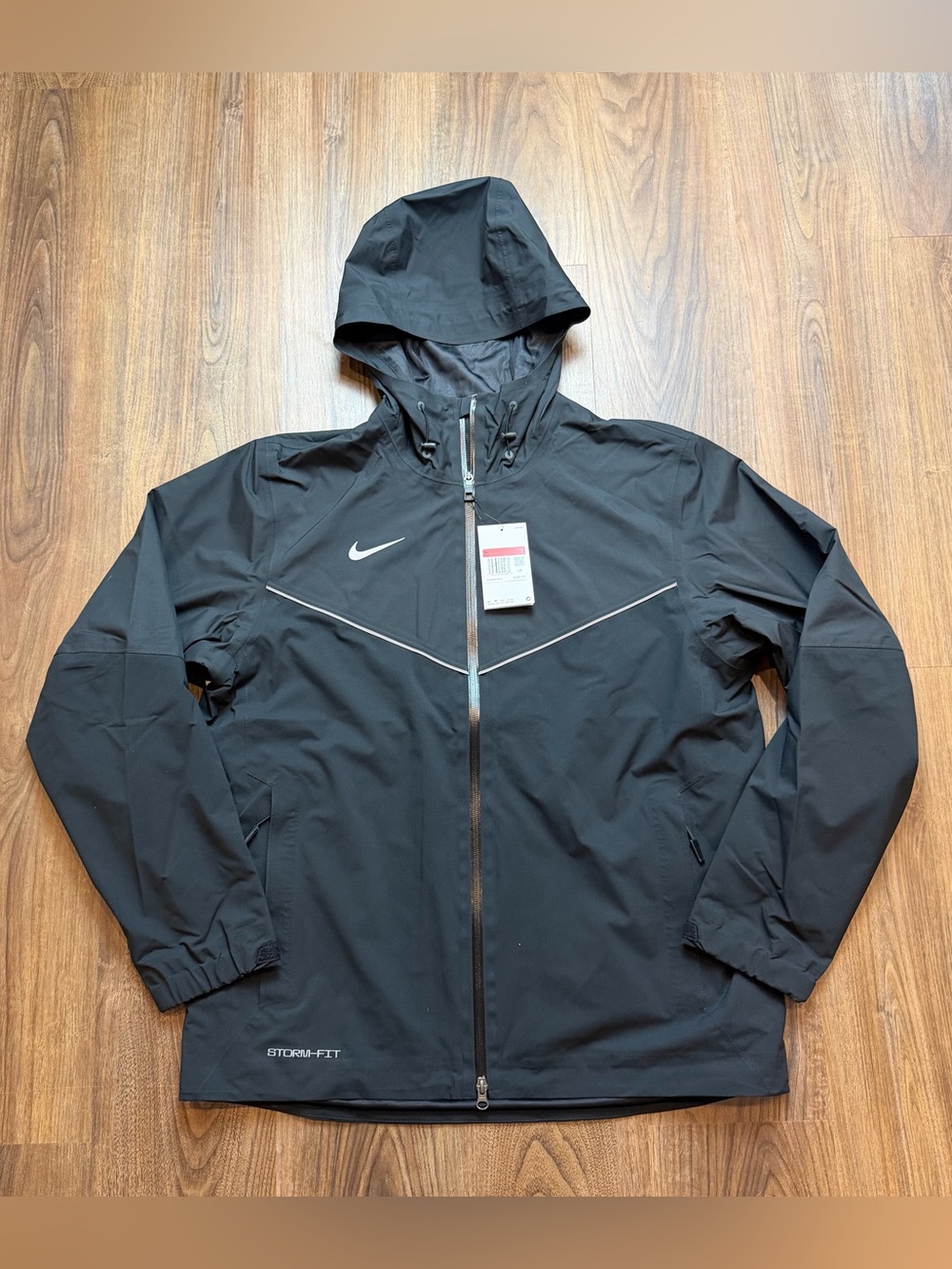 NEW Nike Storm-FIT Waterproof Full Zip Hooded Golf Jacket DA4967-010 Men’s Large